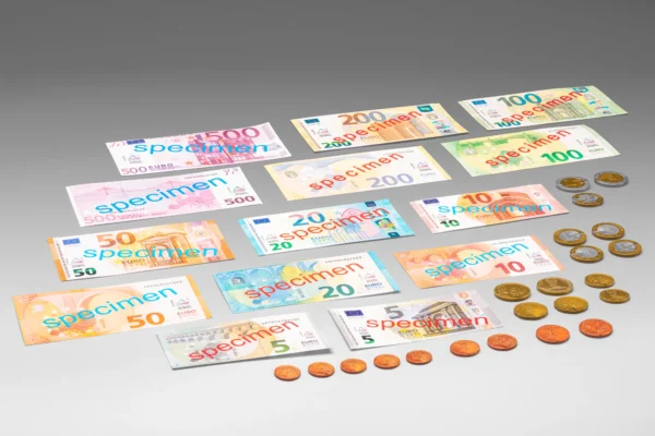 Bani EURO pentru jocuri - 44 piese - 080645.000