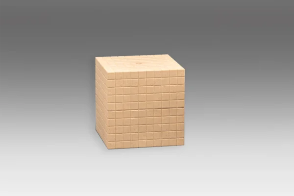Cub Dienes Base Ten de 100 elemente in culori naturale - R39589.000