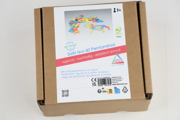 Pentomino-uri in 5 culori - 60 piese - 080590.000