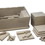 Set extins Dienes Base Ten in culori naturale - 151 piese