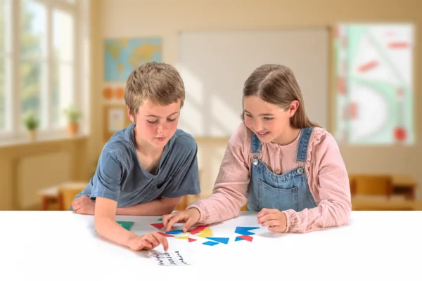 Tangram. Set in 4 culori  - 28 piese - 080700.000