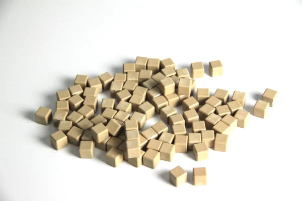 Unitati Dienes Base Ten in culori naturale - 100 piese - R39586.100
